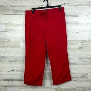 Lauren Ralph Lauren Womens sz 14 100% cotton lightweight wide leg mid rise Pants